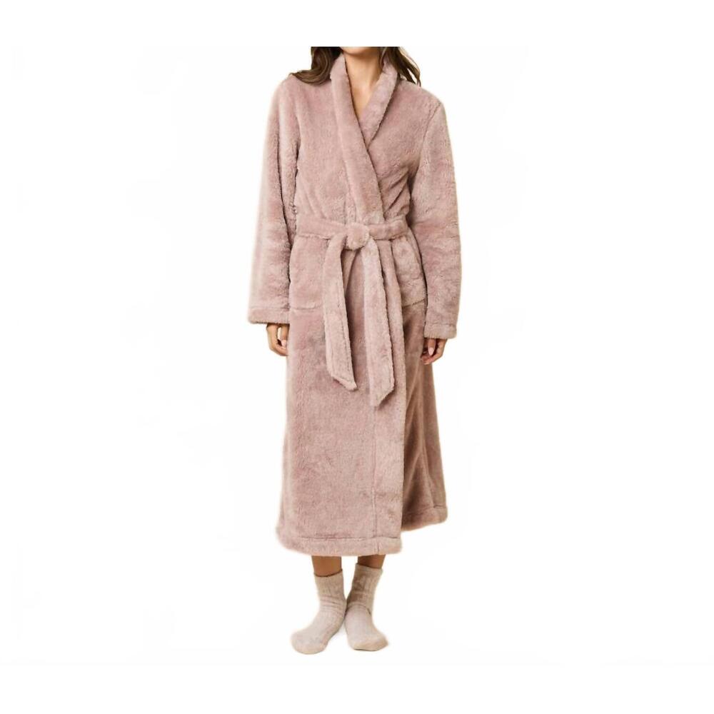 NEW SOFTIES dreamplush wrap robe in almond